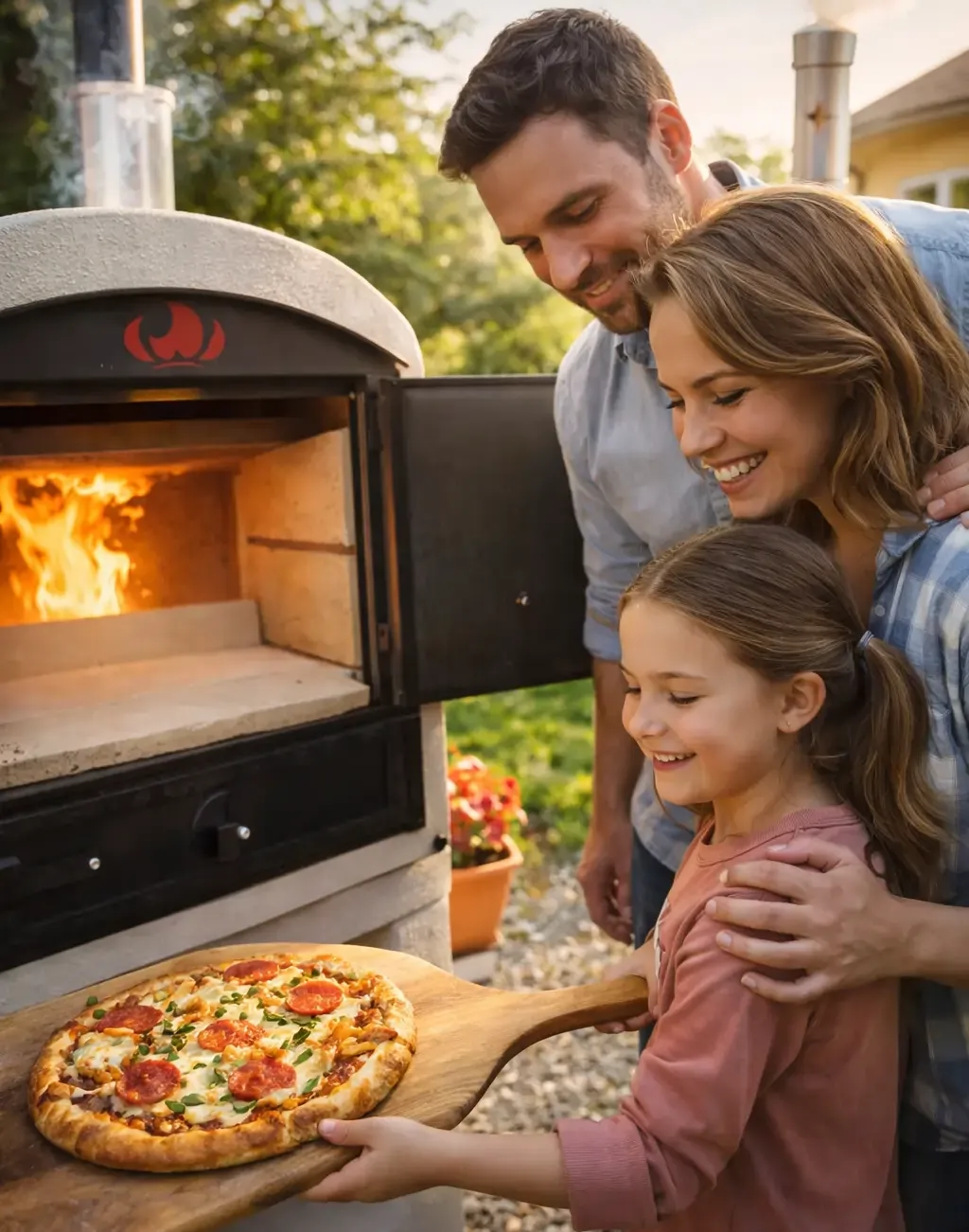 Pečenie pizze v mobilnej peci Tynker Etalon