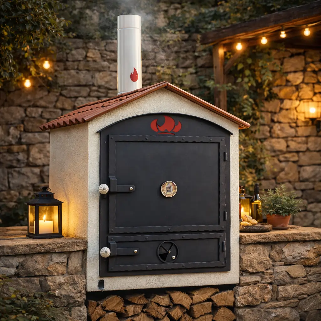 Bezpečný presun mobilnej pece na drevo – stabilná podložka a kontrolovaný pohyb